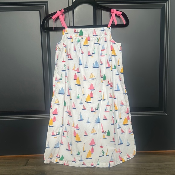 Hanna Andersson Girls Sailboats Dress - Picture 1 of 5